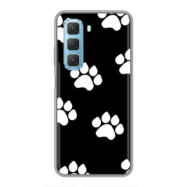 Чехол с принтом «Следы собаки» для Infinix Hot 50 5G