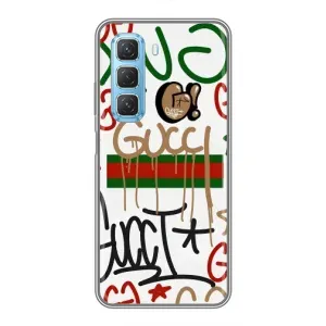 Бренднові Чохли для Infinix Hot 50 5G - (PREMIUMPrint) (Стиль GUUCI)