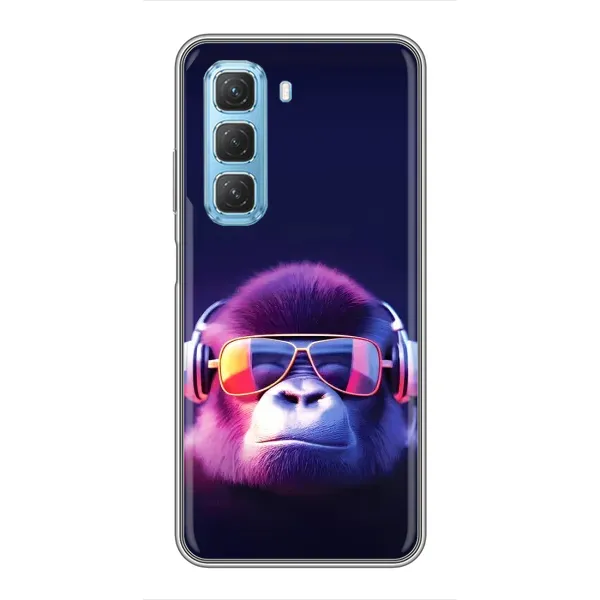 Чохол з принтом «Стильна мавпа» для Infinix Hot 50 5G