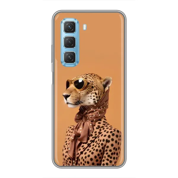 Чохол з принтом «Стильний леопард» для Infinix Hot 50 5G