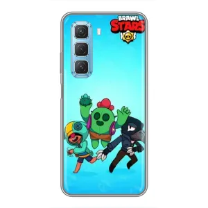 Чехлы Brawl Stars для Infinix Hot 50 5G (AlphaPrint) (Тріо героїв)