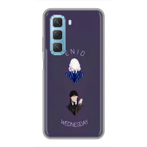 Чохли Венсдей на Infinix Hot 50 5G Уенсдей (AlphaPrint) (Венздей і подруга)