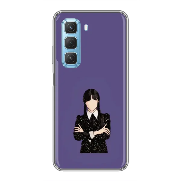 Чехол с принтом «Уэнздей в черном» для Infinix Hot 50 5G