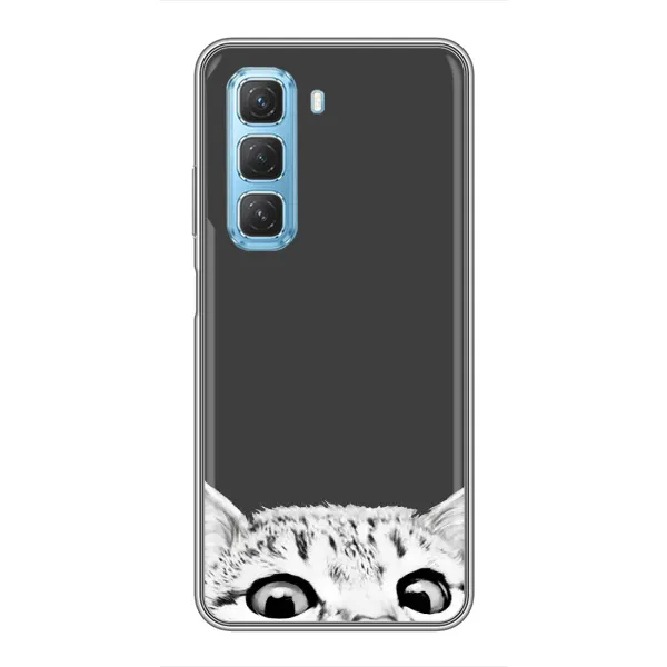Чохол з принтом «Виглядає котик» для Infinix Hot 50 5G