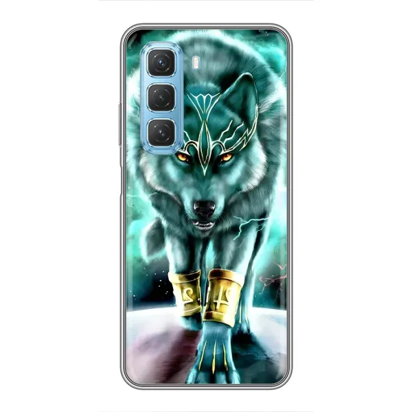 Чехол с принтом «Яркий волк» для Infinix Hot 50 5G