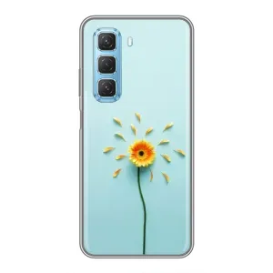 Чохли з квітами для Infinix Hot 50 5G (VPrint) (Жовта квітка)