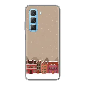 Новорічні, Святкові Чохли для Infinix Hot 50 5G - 2024 год (Зимове місто)