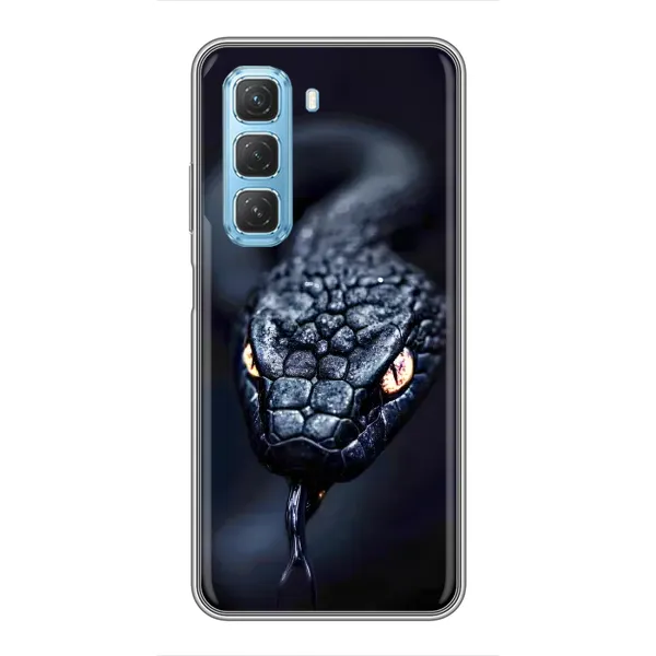 Чохол з принтом «Чорна змія» для Infinix Hot 50 5G