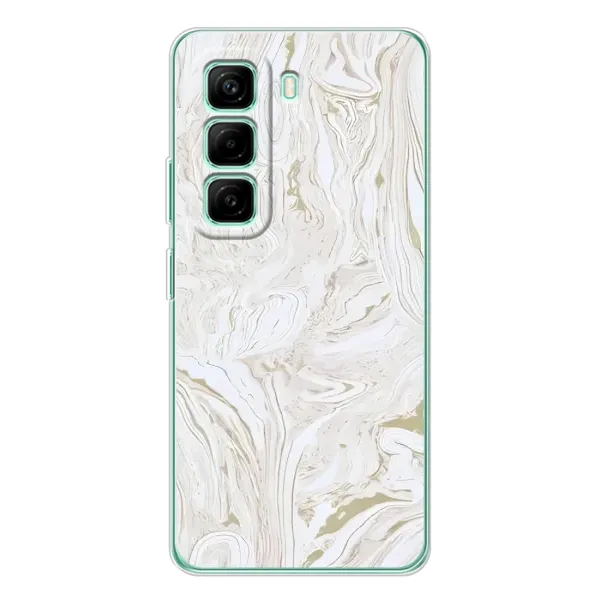 Чехол с принтом «Белый мрамор» для Infinix Hot 50 Pro Plus