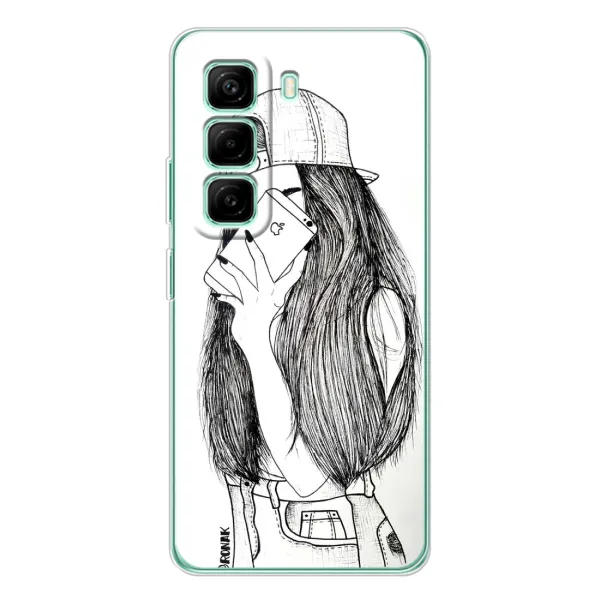 Чехол с принтом «Фото девочки» для Infinix Hot 50 Pro Plus Чехол с принтом «Фото девочки» для Infinix Hot 50 Pro Plus