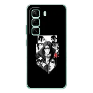 Чехлы на тему: Итачи Учиха для Infinix Hot 50 Pro Plus (AlphaPrint) (коллаж Итачи)