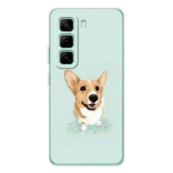 Чехол с принтом «Корги» для Infinix Hot 50 Pro Plus