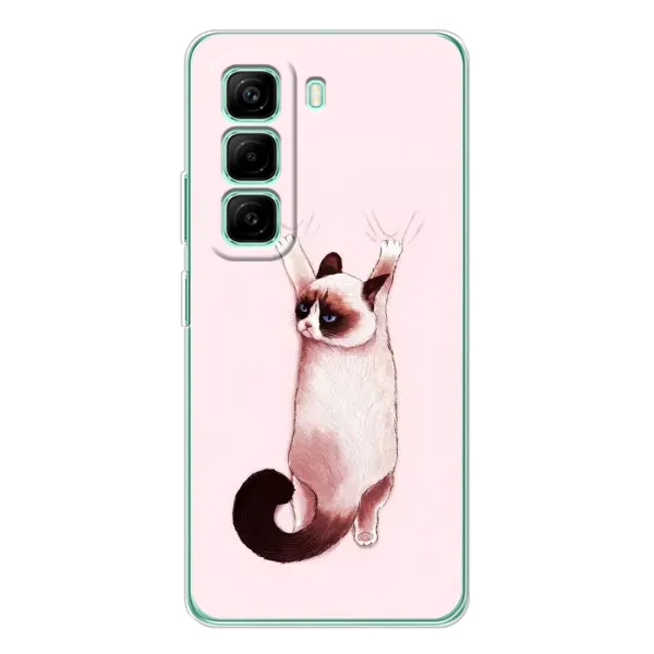 Чехол с принтом «Котик падает» для Infinix Hot 50 Pro Plus Чехол с принтом «Котик падает» для Infinix Hot 50 Pro Plus