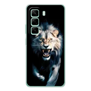 Чохол з картинкою 'Хижаки' для Infinix Hot 50 Pro Plus (Лев у темряві)