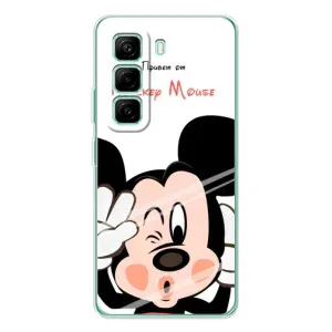 Эксклюзивный чехол для Infinix Hot 50 Pro Plus (AlphaPrint - Мультяшные) (Маус Микки)
