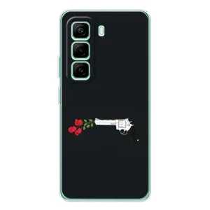 Чехлы (ART) Цветы на Infinix Hot 50 Pro Plus (VPrint) (Неожиданные цветы)