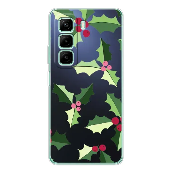 Чехол с принтом «Рождественский фон» для Infinix Hot 50 Pro Plus