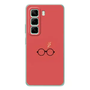 Чехол с принтом «шрам и очки» для Infinix Hot 50 Pro Plus