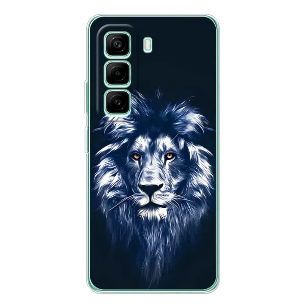 Чехол с принтом «Синий Лев» для Infinix Hot 50 Pro Plus