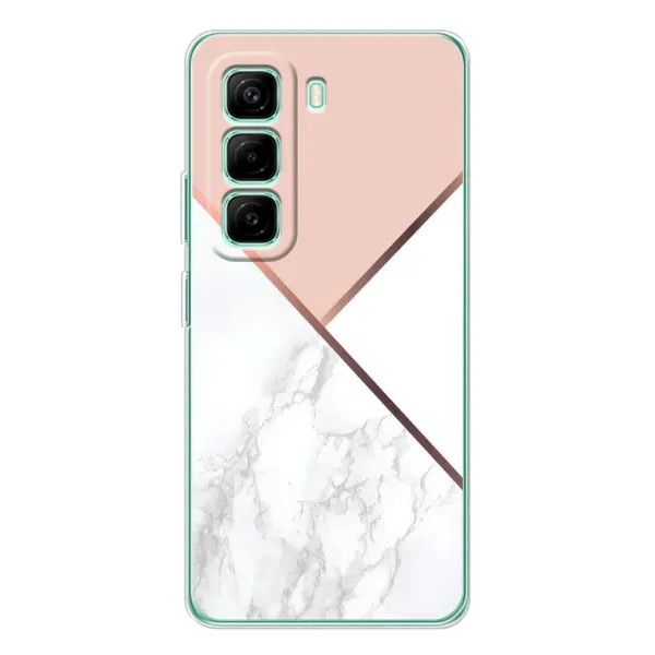 Чехол с принтом «Тройной мрамор» для Infinix Hot 50 Pro Plus