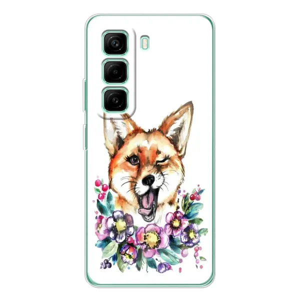 Чехол с принтом «Веселая лисичка» для Infinix Hot 50 Pro Plus Чехол с принтом «Веселая лисичка» для Infinix Hot 50 Pro Plus
