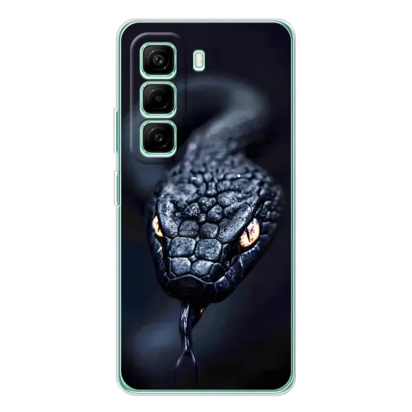 Чехол с принтом «Черная змея» для Infinix Hot 50 Pro Plus Чехол с принтом «Черная змея» для Infinix Hot 50 Pro Plus