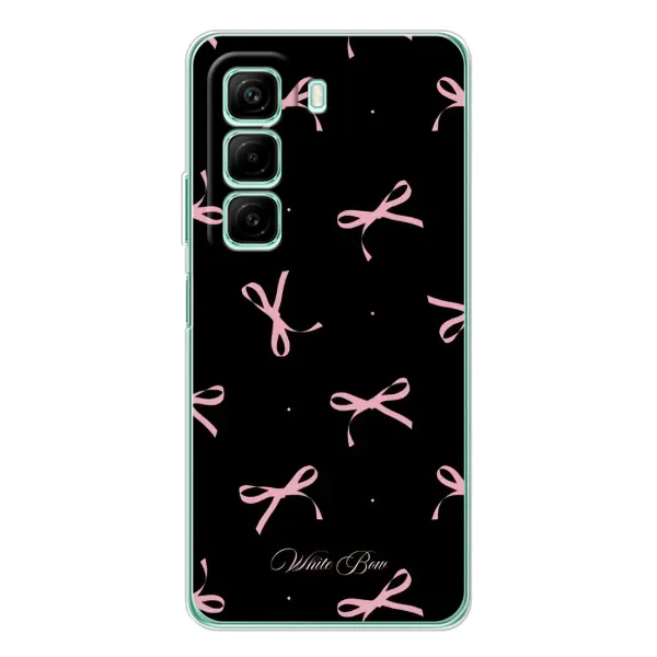 Чехол с принтом «Банты на черном» для Infinix Hot 50 Pro Чехол с принтом «Банты на черном» для Infinix Hot 50 Pro
