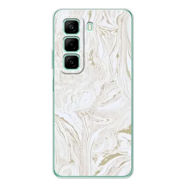 Чехол с принтом «Белый мрамор» для Infinix Hot 50 Pro
