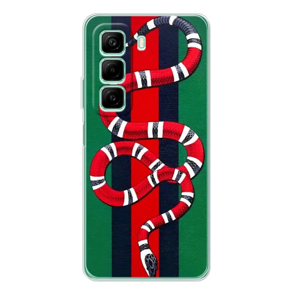 Чехол с принтом «Gucci змия» для Infinix Hot 50 Pro Чехол с принтом «Gucci змия» для Infinix Hot 50 Pro
