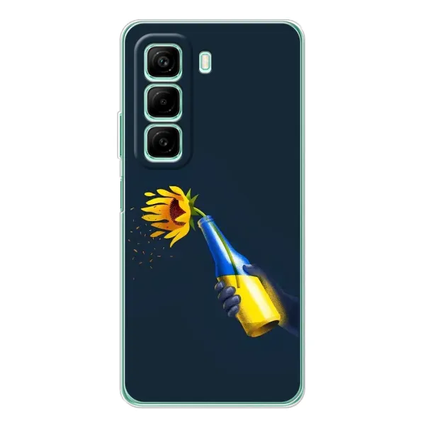 Чехол с принтом «Коктейль молотова» для Infinix Hot 50 Pro