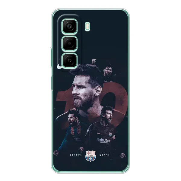 Чехол с принтом «Месси 10» для Infinix Hot 50 Pro