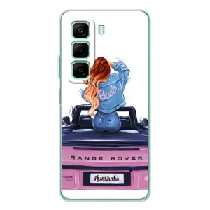 Чехол с печатью для Infinix Hot 50 Pro - (Мода) (AlphaPrint) (На машине)