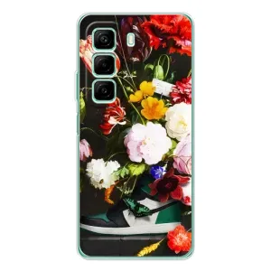 Брендновые Чехлы для Infinix Hot 50 Pro - (PREMIUMPrint) (Nike цветы)