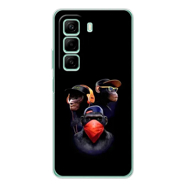 Чехол с принтом «Три обезьяны» для Infinix Hot 50 Pro Чехол с принтом «Три обезьяны» для Infinix Hot 50 Pro
