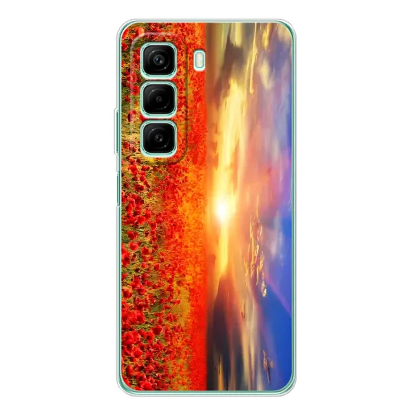 Чехол с принтом «Поле тюльпанов» для Infinix Hot 50 Pro