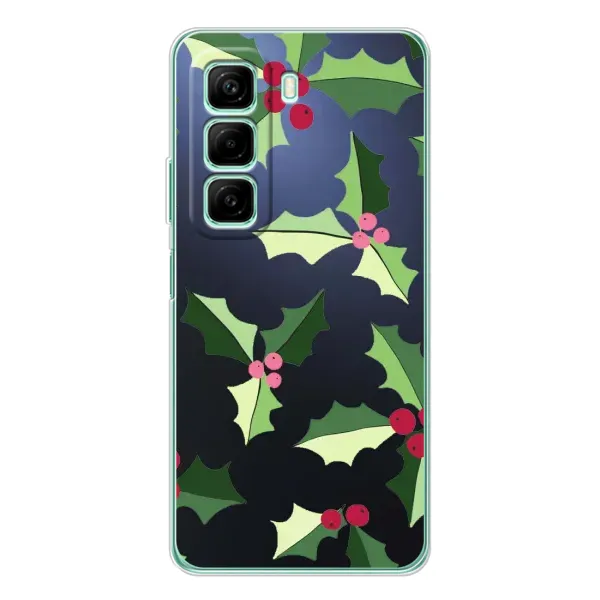 Чехол с принтом «Рождественский фон» для Infinix Hot 50 Pro