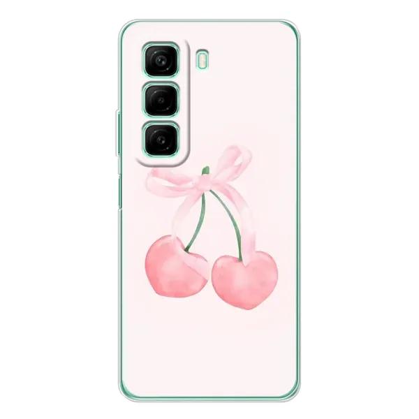Чехол с принтом «Розовые вишни» для Infinix Hot 50 Pro