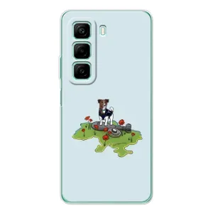 Чехлы с картинкой собаки Патрон для Infinix Hot 50 Pro (AlphaPrint) (Сапер Пес)