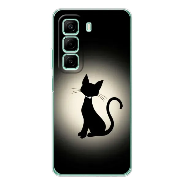 Чехол с принтом «Силуэт котика» для Infinix Hot 50 Pro Чехол с принтом «Силуэт котика» для Infinix Hot 50 Pro