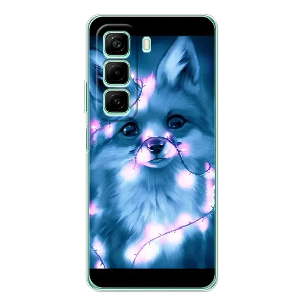 Чехол с принтом «Яркая лисичка» для Infinix Hot 50 Pro
