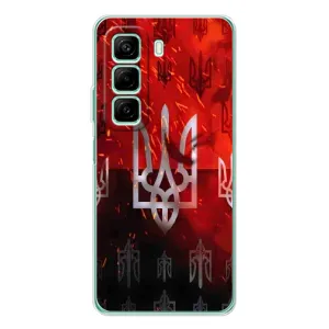 Украинские Чехлы для Infinix Hot 50 с картинкой УПА (AlphaPrint) (ГЕРБ УПА)