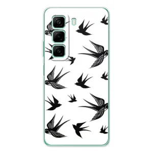 Чехол с птицами на Infinix Hot 50 (VPrint) (Ласточки)