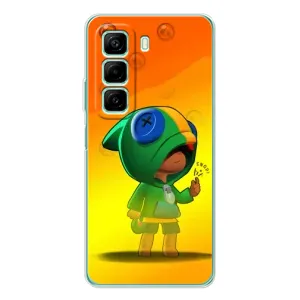 Чехол для Infinix Hot 50 Бравл Старс (VPrint) (Хлопчик Леон)