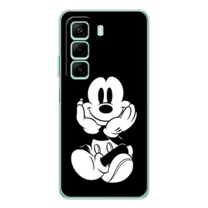 Міккі Маус чохол для Infinix Hot 50 (AlphaPrint - Мультяшні) (Маус на чорному)
