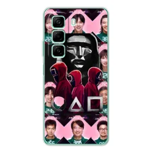 Чохол Гра в кальмара для Infinix Hot 50 (Учасники Гра кальмара)