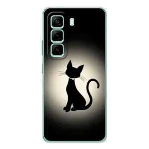 Чохол з принтом для Infinix Hot 50 (AlphaPrint) Модні коти (Силует котика)