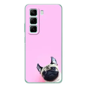Чехлы с собаками для Infinix Hot 50 (VPrint) (Смешная собака)