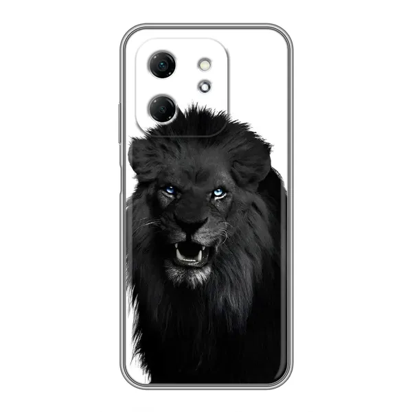 Чехол с принтом «Черный ЛЕВ» для Infinix Hot 50i