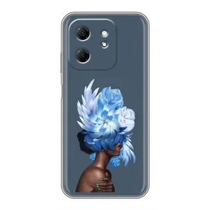 Чехлы (ART) Цветы на Infinix Hot 50i (VPrint) (Цветы на голове)
