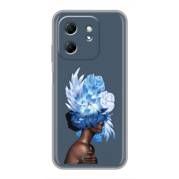 Чехол с принтом «Цветы на голове» для Infinix Hot 50i Чехол с принтом «Цветы на голове» для Infinix Hot 50i
